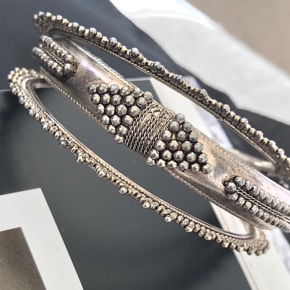 Vintage Artisan Boho Bangle Set - Picture 6 of 7